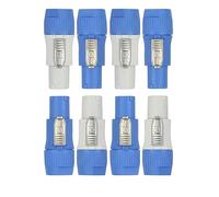8Pcs 3 XLR AC Powercon Connector Audio Stage Circular Connector Plug 3 Pins Compatible with Neutrik Powercon NAC3FCA/NAC3FCB/NAC3MA-1/NAC3MPB-1