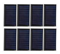 8PCS 30mA 5V Mini Solar Cells Panels, Polycrystalline Silicon Solar Panel, Portable Solar Plate for DIY Solar Toys, Science Projects, Small Battery Charging and Outdoor
