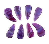 8Pcs 3cm Finger Picks, 8 Pieces, Silicone Polymer Reusable Nail Covers for Accessories (Milky Way Color)