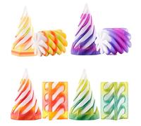 8PCS 3D Printed Cone Fidget Toys Impossible Cone Spiral Cone Fidget Toy 3D Printed Spiral Cone Toy Mini Stress Relief Desk Decorations Toy For Kids Adult Present