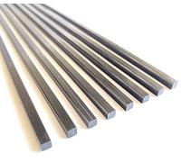 8pcs 4.0mm Square Carbon Fiber Rods 4.0x4.0x420mm,Solid Carbon Fiber Square Tube(pultrusion) Side 4.0mm Length 420mm,1.4/2/3/4/6mm Available