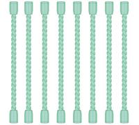 8PCS 4 Inch Silicone Cable Ties, Reusable Bendable Rubber Twist Ties