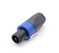 8pcs 4 Pole Speakon Male Plug Audio Connector NL4FX Compatible 30A/50A High Current Twist Lock for PA Amplifier Speaker Cable(Black)