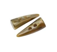 8pcs 40-50mm 2 Holes Vintage Imitation Horn Toggle Resin Buttons for Garment Sewing Accessories