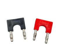 8pcs 4mm Banana Short-circuit Electrical Connector Terminal Couple Adapter J.20004(Red 8Pcs)