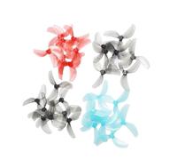 8Pcs/4Pairs 45mm 3-Blade PC Propeller 1mm 1.5mm For RC FPV Racing Freestyle .8inch Cinewhoop Toothpick Drones(8Pcs - Red 1mm)