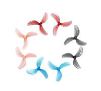 8pcs 4pairs 45mm 3-Propellers T-mount 1mm 1.5mm Compatible With 0805 Motors Compatible With FPV RC Freestyle Tiny Whoop Drones DIY Parts(4Pairs Gray 1mm)