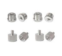 8Pcs 5/8 to 1/4 to 3/8 Threaded Nut Screw Adapter Microphone Clip Holder Thread for Microphones Stand Aluminum Microphone Mount