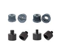 8Pcs 5/8 to 1/4 to 3/8 Threaded Nut Screw Adapter Microphone Clip Holder Thread for Microphones Stand Aluminum Microphone Mount