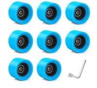 8pcs 58mm For Quad Skate Wheels With Polyurethane Tread And Steel Bearings Designed For Responsive Control And Extended Service Life(blue (90A))