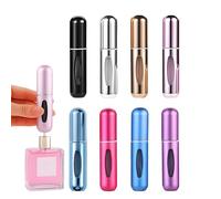 8PCS 5ML Travel Perfume Atomiser Refillable Bottles - Portable Mini Aluminum Spray Bottles, Leak-Proof Empty Fragrance & Essential Oil Dispenser, Compact Travel Toiletries for Holiday & Gym Use (8PCS)