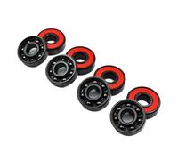 8pcs 608 2RS Hybrid Black Ceramic Ball Bearing 8 * 22 * 7mm ABEC-11 High Speed Roller Skate Skateboard Wheel Miniature Bearings