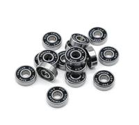 8Pcs 608-2RS ILQ-11 Black skateboard Bearing for Roller Skates 608-2rs 8x22x7mm Inline Skate Bearing
