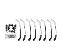 8Pcs 9070C Extreme Wire Kit Spark Plug Wire Sleeve Kit Compatible With GM LS LT Gen LS2 LS3 LS4 LS7 Engines(black)