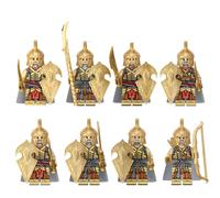 (8pcs-A) 16pcs Lord of the Rings Noldor Elves guards medieval soldiers and assembles building Minifigures Kids Gifts Toys