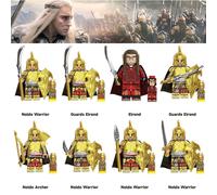 (8PCS-A) 24PCS Lord of the Rings Noldo Warrior Elven Guards Minifigures Kids Gift
