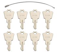 8PCS A126 Ignition Keys - Compatible with Linear Keypads (AK-11, MDKP, AKR-1), Pride Mobility Scooters Go-Go, Elite, Victory, Revo, Legend, Fire Alarm & Remote Panels