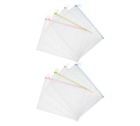 8pcs A4 Letter Size Zipper Document Pouch with Frosted Pp Finish