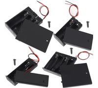 8Pcs AA Battery Case Holder with Lead Wire Bundle Switch Cover and Screws, DIY Battery Storage Boxes, AA Charging 1/2/3/4 Bay Cell Battery Holder, 1/2/3/4 Slots in Parallel Batteries Case with Pin