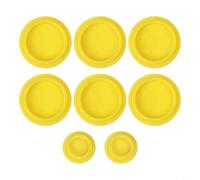 8PCS ABS Plastic Grease Cap Set for 1023E 1025R 2025R Compact Tractor 120 Loader, Yellow Zerk Fitting Cover Kit, For Durable Tractor Lubrication and Loader