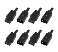 8Pcs AC 250V 10A IEC320 C14 C13 3Pins Plug Male Female Connector Adapter Assembly, C13 Power Connector, IEC C13 Connector to IEC C14 Socket, IEC C13 Female Connector