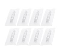 8pcs Adhesive Shelf Bracket Pegs for Kitchen Cabinets and Wardrobes | PVC Build, No Drill Design, Easy Installation, Sturdy Support, No Trace Finish for Shelving Layers