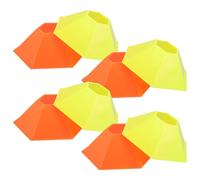 8pcs Agility Obstacle Markers Soccer Disk Markers Hexagon Shape Lightweight Sturdy Pe Material Portable Easy to Store Football Individual Practice Passing Drills Training Cones