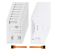 8Pcs Air Clean & Pre Motor Filter for Miele Set, Vacuum Cleaner Filter Replacement Mat with Brush, Motor Protection Filter Compatible for Miele Complete SF-SAC 20/30 Classic C1 S2000-S8999