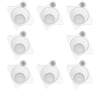 8pcs Airbrush Paint Filter Cup with 150 Mesh Fine Screen Strainer | Plastic Design, Captures Particles, Supports Waterbased Paint, Craft Straining and Spray Painting Projects