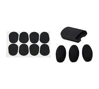8Pcs Alto/Tenor Saxophone Sax Mouthpiece Patches Pads Cushions Black 0.8mm & 1 Set Saxophone Palm Key Risers