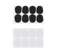 8Pcs Alto/Tenor Saxophone Sax Mouthpiece Patches Pads Cushions Black-0.8mm & 8Pcs Translucent