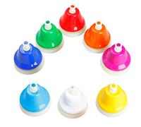 8pcs Alto Tone Colorful Hand 8 Note Melodies Musical Toy Bells For Children Baby Early Education Musical Instrument Desk