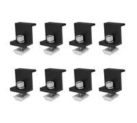 8pcs Aluminum Solar Panel Mounting Brackets Multifunction Solar Panel Fixing Simple Installs for Boats & Roofs Installation Renewable Energies Mounting