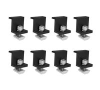 8pcs Aluminum Solar Panel Mounting Brackets Multifunction Solar Panel Fixing Simple Installs for Boats & Roofs Installation Renewable Energies Mounting