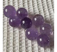 8pcs Amethyst Sphere Gemstone Balls Crystals Ball Crystal for Fengshui Home Decor,Purple,20~25mm