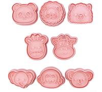 8pcs Animal Cookie Cutters PP Baking Molds Set