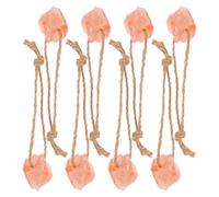 8pcs Animal Lick Salt Block Natural Mineral 30-50g with Hanging Rope