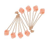 8pcs Animal Salt Lick Blocks Natural Mineral with Hanging Rope 30-50g