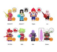 (8PCS Anime Dragon Ball - E) 34PCS Anime Dragon Ball Collect Children's Toys MiniFigures Fit Lego
