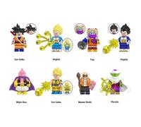 (8PCS Anime Dragon Ball - G) 34PCS Anime Dragon Ball Collect Children's Toys MiniFigures Fit Lego