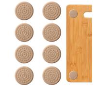 8Pcs Anti Slip Cutting Board Chopping Pads,Self-Adhesive Silicone Chopping Board Feet, Adjustable Rubber Feet For Chopping Board,Rubber Feet For Chairs,Furniture Bottom,Kitchen (4MM)