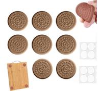 8pcs Anti-Slip Cutting Board Stabilizer Pads,Cutting Board Chopping Pads,Rubber Feet for Chopping Board & Chairs,Round Self-Adhesive Rubber Feet,Noise Reducing Waterproof for Cutting Boards,Chopping