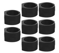 8pcs Anti-Slip Mats for Shopping Trolleys, Foldable Utility Cart Pads, Supermarket Trolley Accessories, Black Plastic, Easy to Install, Multi-Functional, 3.5x3x2cm