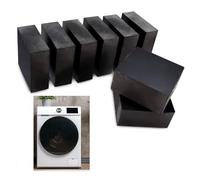 8pcs Anti-Vibration Rubber Pads, 50mm Square Anti-Vibration Isolation Mats, 10mm Thickness Heavy-Duty Non-Slip Rubber Blocks, Anti-Skid and Anti Noise for Compressor, Air Conditioner Applic