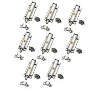 8Pcs Antitheft Security Button Bathroom Door Buckle Automatic Spring Latches Bolt Hardware Enduring Automatic Spring Latches Button