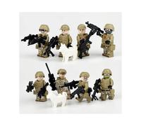 8Pcs Army Squad War II Custom Soldier Minifigure Set