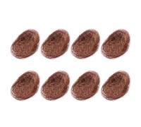 8pcs Artificial Bird Nest Ornament Coffee Hemp Thread Rustic Decor
