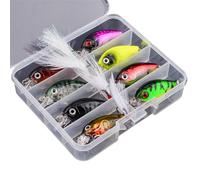 8pcs Artificial Hard Baits Minnow Fishing Lure Crankbait Topwaters Wobblers Swimbaits Crankbait