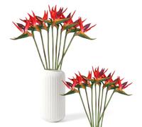 8PCS Artificial Heaven Bird Flowers, Artificial Bird of Paradise Strelitzia