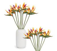 8PCS Artificial Heaven Bird Flowers, Artificial Bird of Paradise Strelitzia